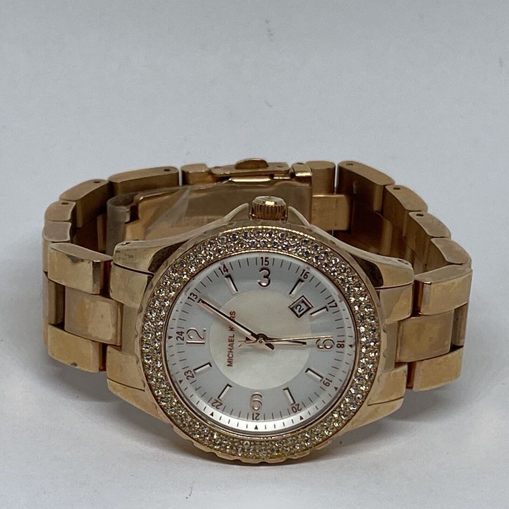 Michael Kors Glitz MK5403 Women's Stainless Steel Analog Dial Quartz Watch MP79 - Picture 7 of 12